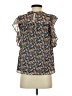 Ann Taylor LOFT 100% Polyester Blue Short Sleeve Blouse Size XS - photo 2