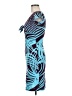 Casting 100% Polyamide Graphic Blue Cocktail Dress One size - photo 5