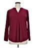 Anne Klein Burgundy Long Sleeve Blouse Size 1X - photo 1