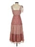 Sincerely Jules 100% Polyester Paisley Red Casual Dress Size XS - photo 2