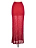 Unbranded 100% Polyester Red Formal Skirt Size M - photo 2