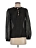 I Heart Ronson 100% Polyester Black Long Sleeve Blouse Size XS - photo 1