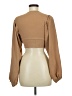 Boohoo Brown Long Sleeve Blouse Size 6 - photo 2