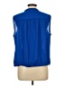 Alfani 100% Polyester Blue Sleeveless T-Shirt Size L - photo 2