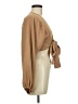 Boohoo Brown Long Sleeve Blouse Size 6 - photo 4