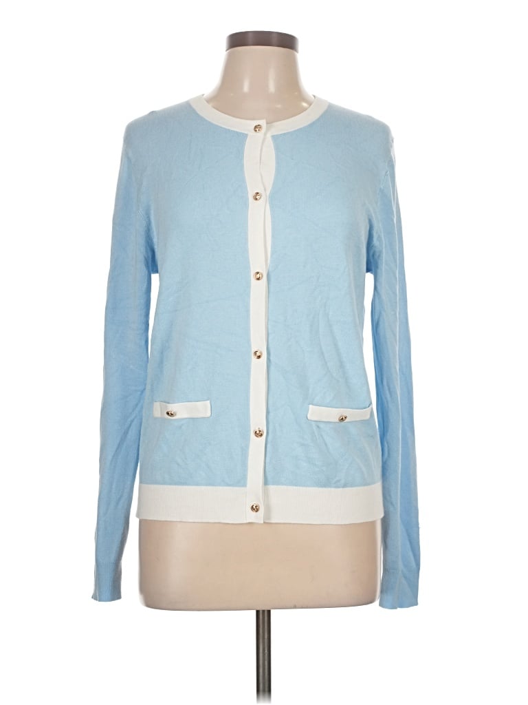 Pre-owned Zara Cardigan Sweater In Blue