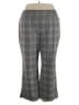 Cato Plaid Gray Dress Pants Size 22 - photo 1