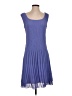 VEECA 100% Polyester Solid Blue Casual Dress Size S - photo 1