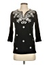 Talbots 100% Cotton Black 3/4 Sleeve Top Size S - photo 1