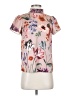 J.Crew Floral Pink Short Sleeve Blouse Size XXS - photo 1