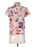 J.Crew Floral Pink Short Sleeve Blouse Size XXS - photo 2
