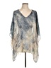 Chico's Blue Short Sleeve Blouse Size Lg - XL - photo 1