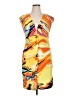 ECI Graphic Orange Cocktail Dress Size 16 - photo 1