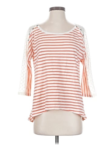 Little Yellow Button 3/4 Sleeve T-Shirt (view 1)