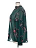 Torrid 100% Polyester Floral Green Long Sleeve Blouse Size 2X Plus (2) - photo 5
