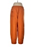 Shein 100% Polyester Solid Orange Track Pants Size L - photo 2