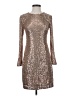 Eliza J Solid Silver Cocktail Dress Size 2 - photo 1