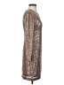 Eliza J Solid Silver Cocktail Dress Size 2 - photo 4