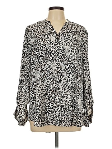 Jones New York Signature Long Sleeve Blouse (view 1)