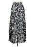 Max Studio 100% Polyester Animal Print Silver Casual Skirt Size XS - photo 1
