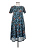 Lularoe Print Blue Casual Dress Size XXS - photo 1