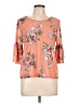 Almost Famous Orange 3/4 Sleeve Blouse Size L - photo 1