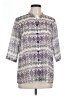 Assorted Brands Paisley Purple 3/4 Sleeve Button-Down Shirt Size 11 - photo 1
