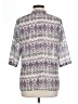 Assorted Brands Paisley Purple 3/4 Sleeve Button-Down Shirt Size 11 - photo 2