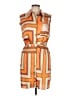 River Island 100% Polyester Orange Casual Dress Size 10 - photo 1