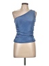 Papermoon 100% Polyester Blue Sleeveless Top Size L - photo 1