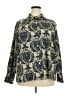 Unbranded 100% Polyester Paisley Blue Long Sleeve Blouse Size 3X - photo 1