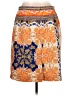 Antonio Melani 100% Polyester Print Orange Casual Skirt Size 12 - photo 2