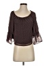 Honey Belle 100% Polyester Brown 3/4 Sleeve Blouse Size S - photo 1