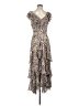 WAYF 100% Polyester Animal Print Brown Cocktail Dress Size XXS - photo 1