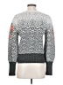 By Anthropologie Floral Multi Color Silver Pullover Sweater Size S - photo 2