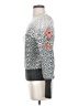 By Anthropologie Floral Multi Color Silver Pullover Sweater Size S - photo 5