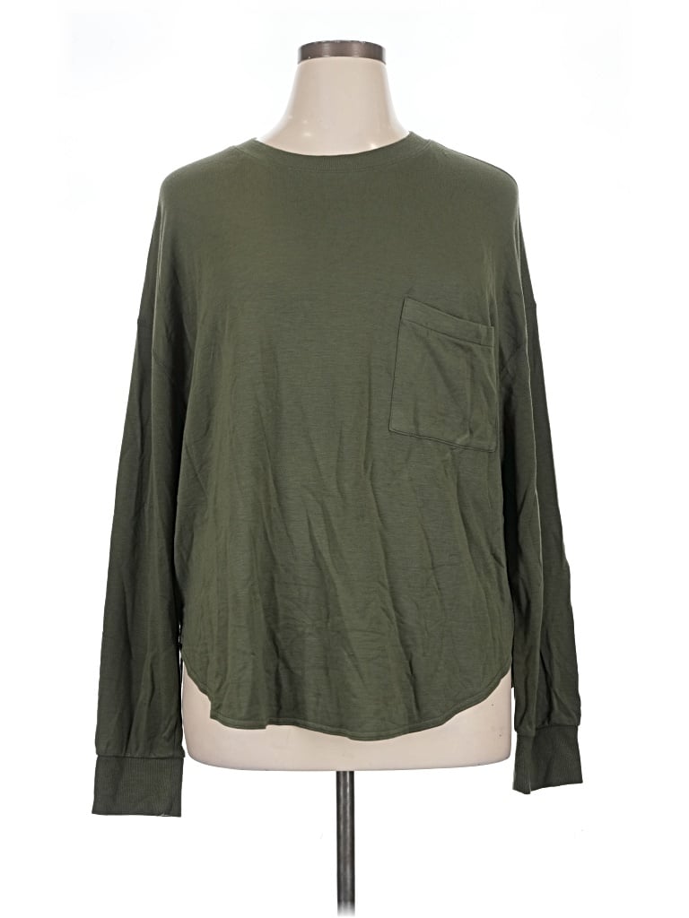 Pre-owned Lou & Grey Long Sleeve T-shirt In Green