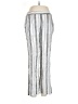 BCX 100% Rayon Stripes Silver Casual Pants Size M - photo 1