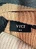 VICI Color Block Tan Turtleneck Sweater Size Med - Lg - photo 7
