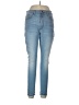 Express Outlet Solid Blue Jeans Size 12 - photo 1