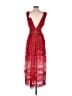 IVIVI 100% Polyester Floral Red Cocktail Dress Size S - photo 2