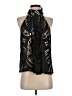 Karen Millen 100% Polyester Black Sleeveless Blouse Size 4 - photo 1