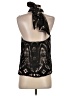 Karen Millen 100% Polyester Black Sleeveless Blouse Size 4 - photo 2