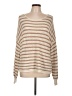 Blu Pepper 100% Cotton Stripes Tan Pullover Sweater Size L - photo 1