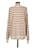 Blu Pepper 100% Cotton Stripes Tan Pullover Sweater Size L - photo 2