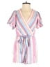 Blue Rain 100% Rayon Stripes Pink Romper Size XS - photo 1