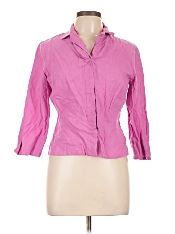 Haggar 3/4 Sleeve Button-Down Shirt (view 1)