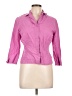Haggar Pink 3/4 Sleeve Button-Down Shirt Size 10 - photo 1