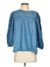 Levi's 100% Lyocell Blue 3/4 Sleeve Blouse Size S - photo 1