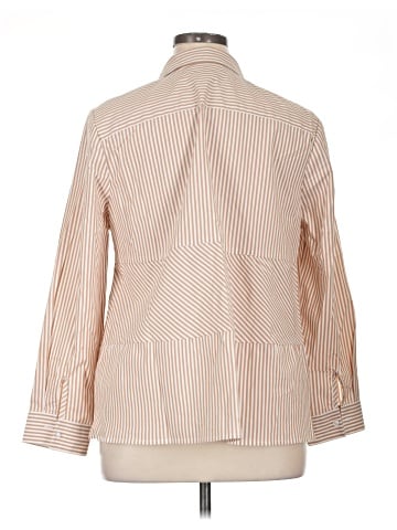 Denim & Co Long Sleeve Button-Down Shirt (view 2)